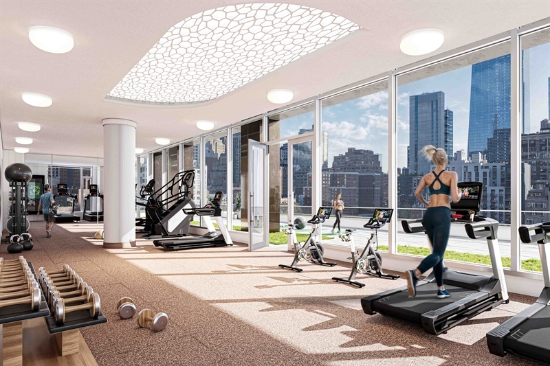 State-of-the-art Fitness Club with Yoga Studio & Outdoor Terrace